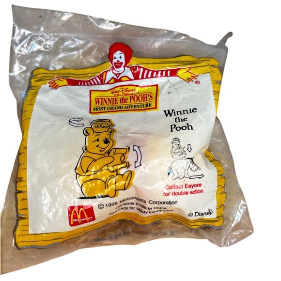 McDonald's Other - McDonald's Happy Meal *VINTAGE 1998* Winnie the Pooh Grand Adventure